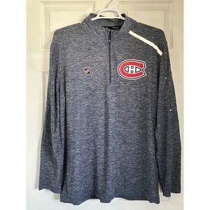 Men's 2XL NWOT Montreal Canadiens‎ Fanatics Authentic Pro Clutch 1/4 Zip Jacket